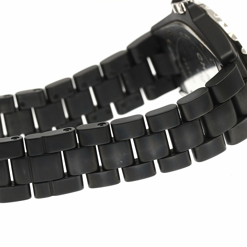 CHANEL H3131 J12 Matte Black Ceramic 42mm Automatic Men's Watch with Warranty Card