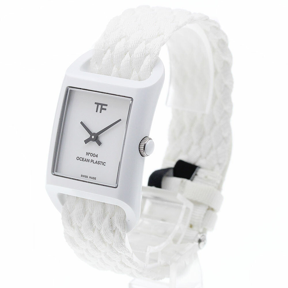 TOM FORD TFT004002 N.004 Ocean Plastic Timepiece Quartz Men's Watch Excellent Condition with Box