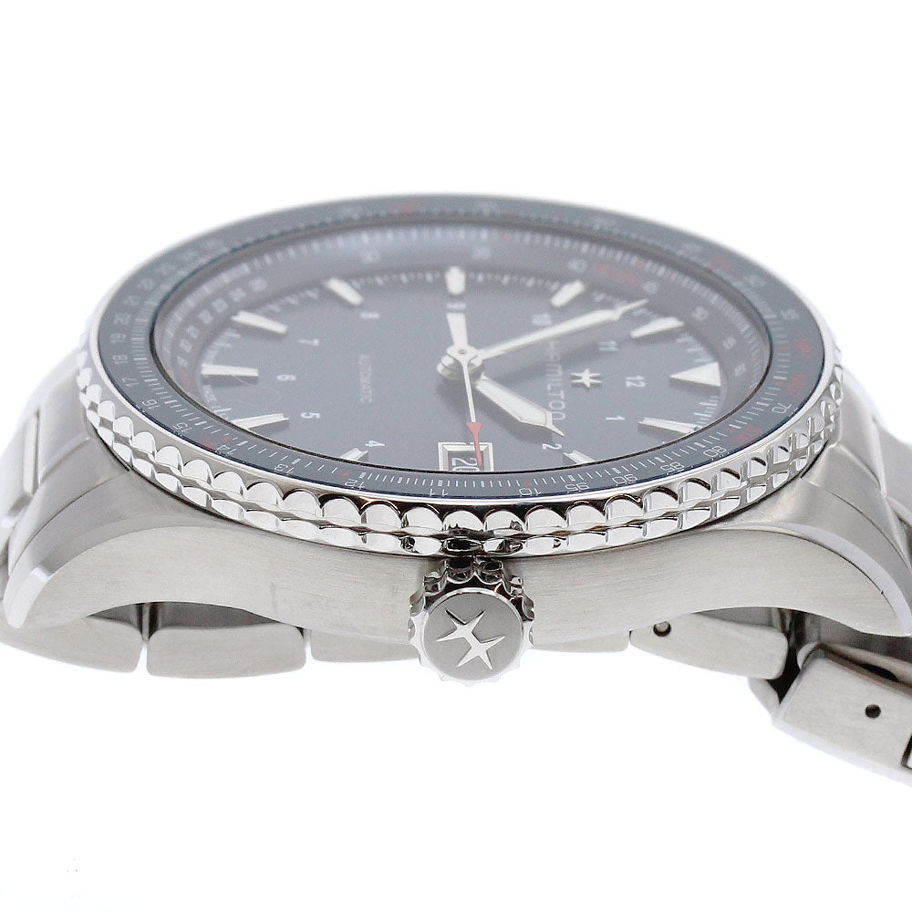 HAMILTON H76645140 Khaki Aviation Converter Automatic Men's Watch Excellent Condition with Warranty Card