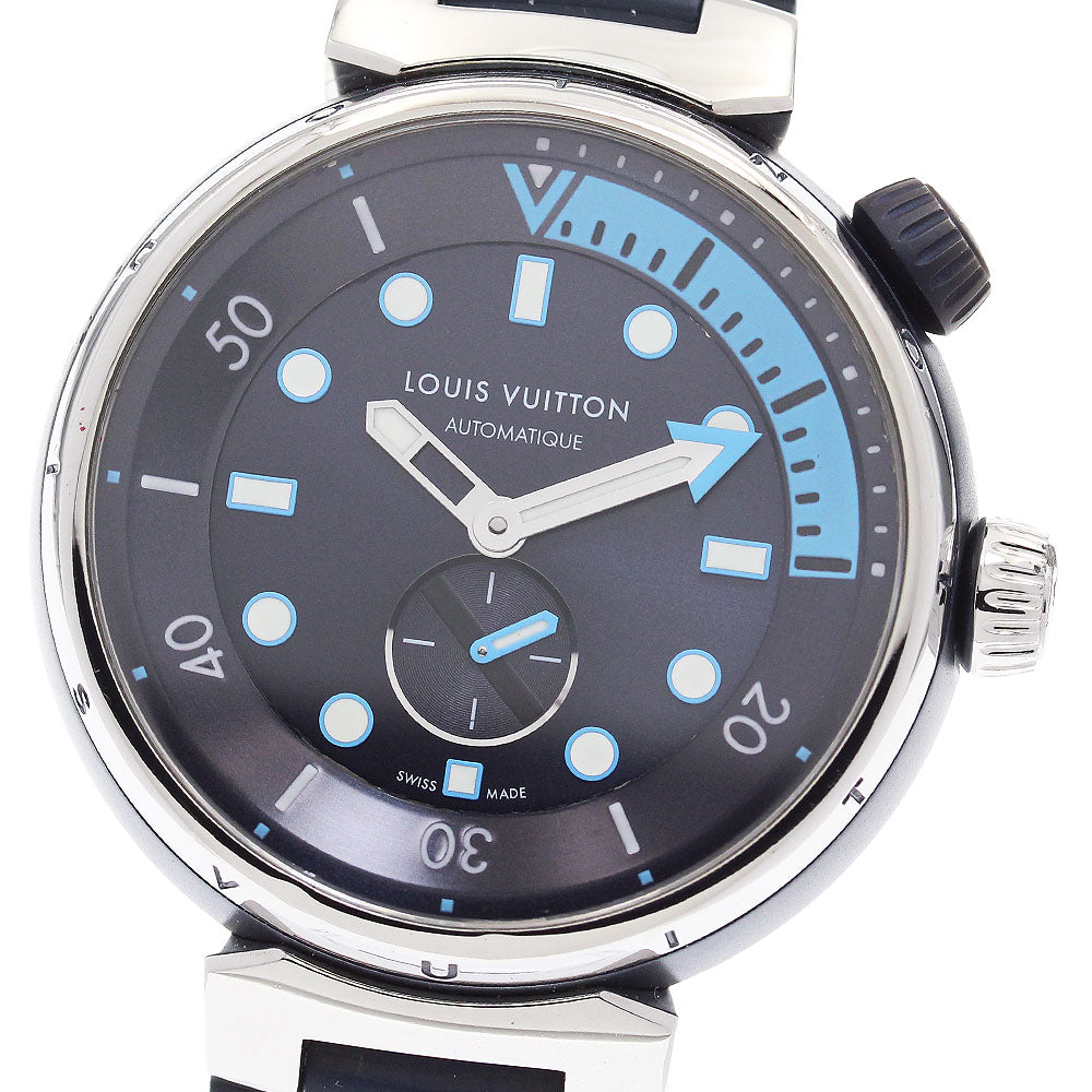 LOUIS VUITTON QA121 Tambour Street Diver Automatic Men's Watch (Good Condition)