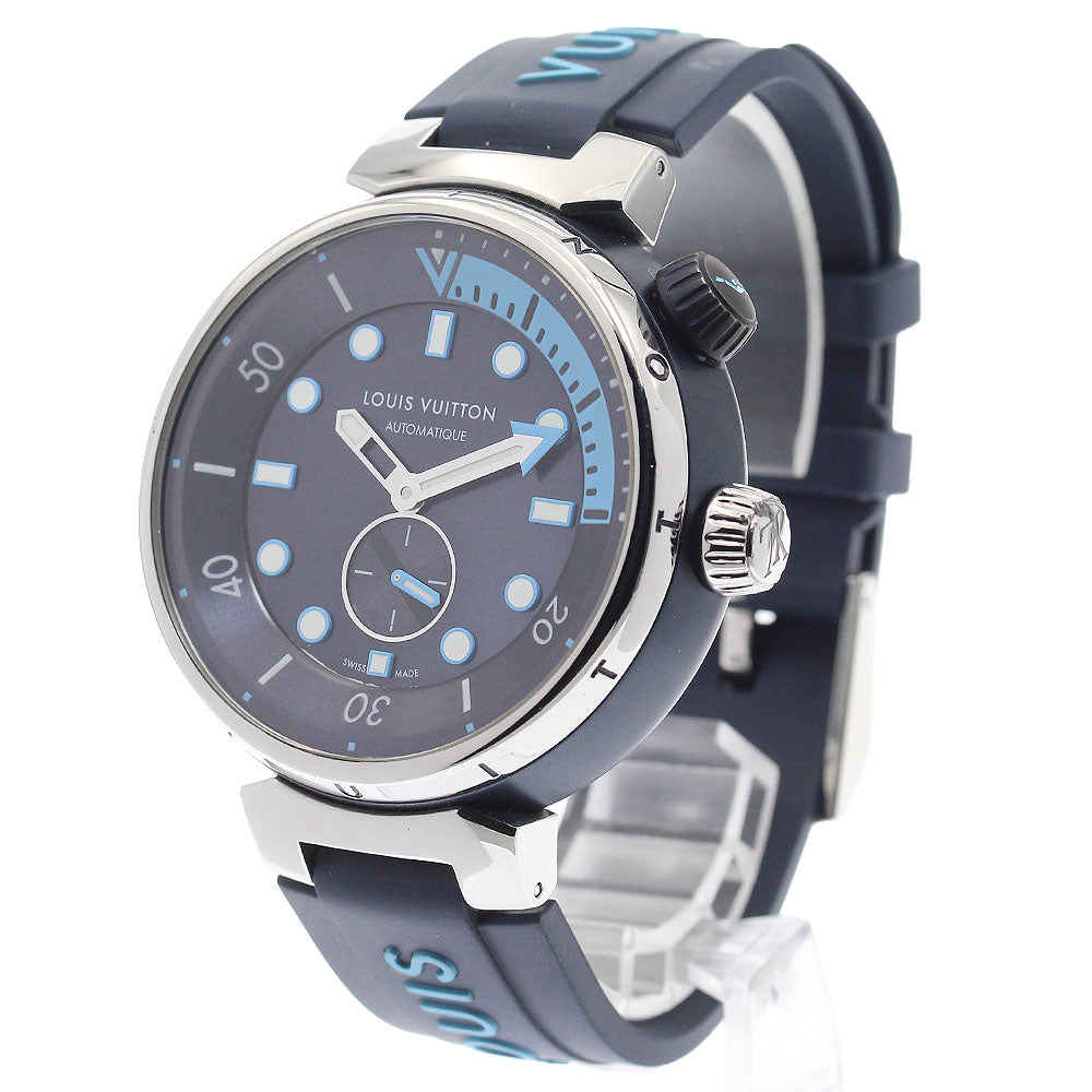 LOUIS VUITTON QA121 Tambour Street Diver Automatic Men's Watch (Good Condition)