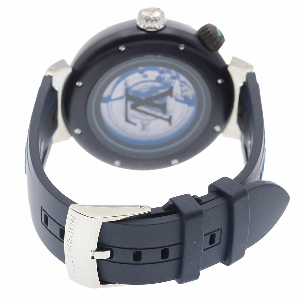 LOUIS VUITTON QA121 Tambour Street Diver Automatic Men's Watch (Good Condition)