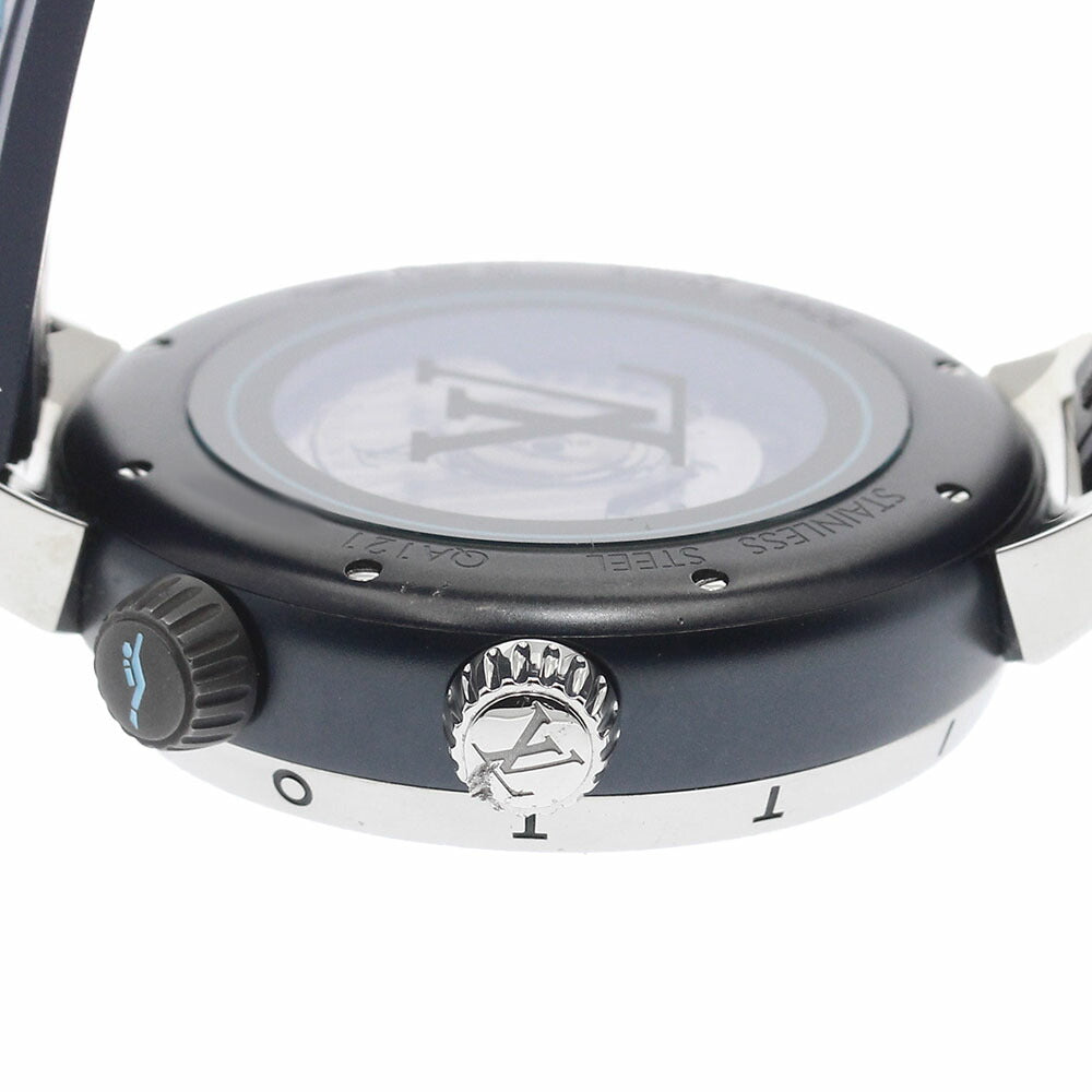 LOUIS VUITTON QA121 Tambour Street Diver Automatic Men's Watch (Good Condition)