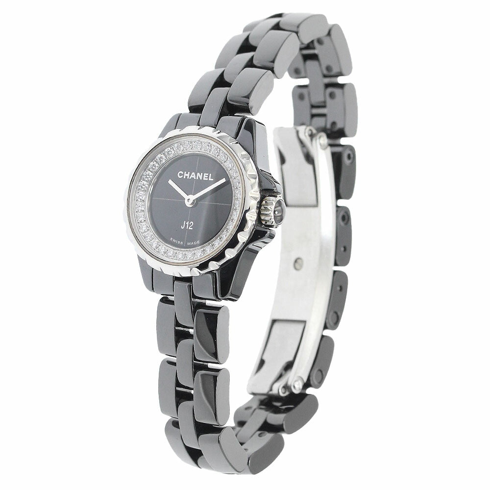 CHANEL H5235 J12 XS Black Ceramic Diamond Quartz Women's Watch