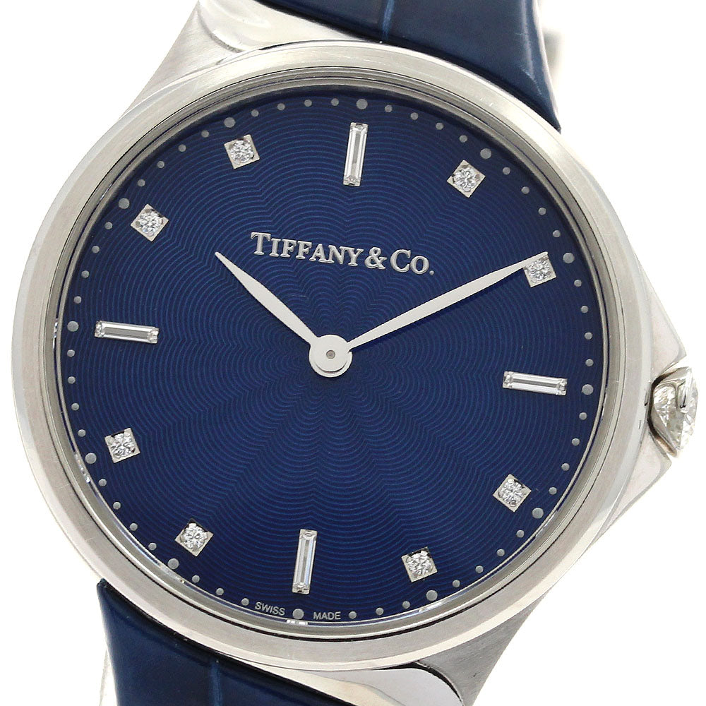 TIFFANY&Co. 60874778 Metro 2 Hand 8P Diamond Quartz Women's Watch