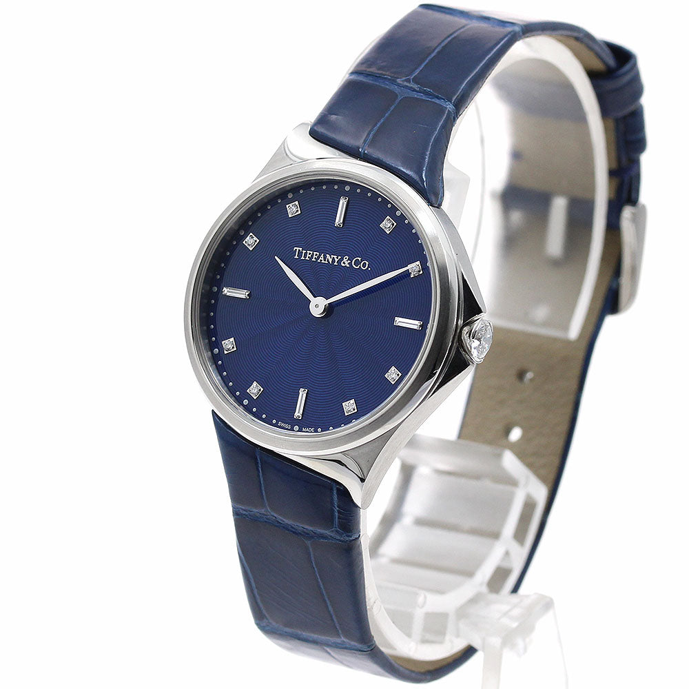 TIFFANY&Co. 60874778 Metro 2 Hand 8P Diamond Quartz Women's Watch