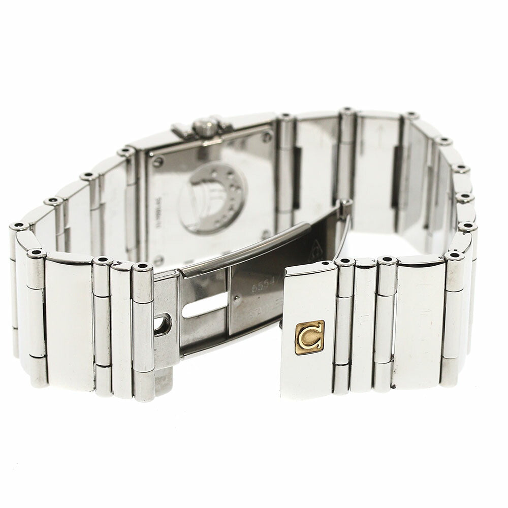 OMEGA 1528.36 Constellation Carre Quadra Diamond Bezel 4P Diamond Quartz Ladies