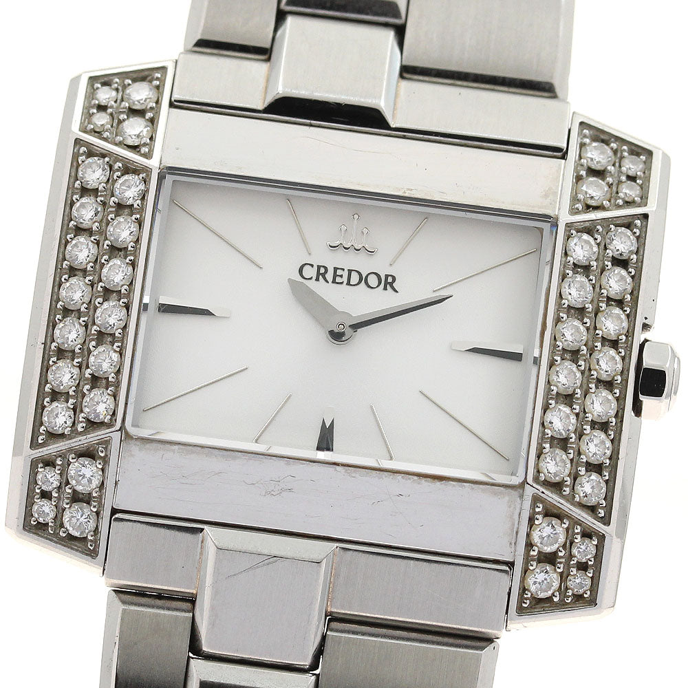 SEIKO GSTE921/1E70-0BL0 Credor Node Side Diamond Quartz Ladies Watch