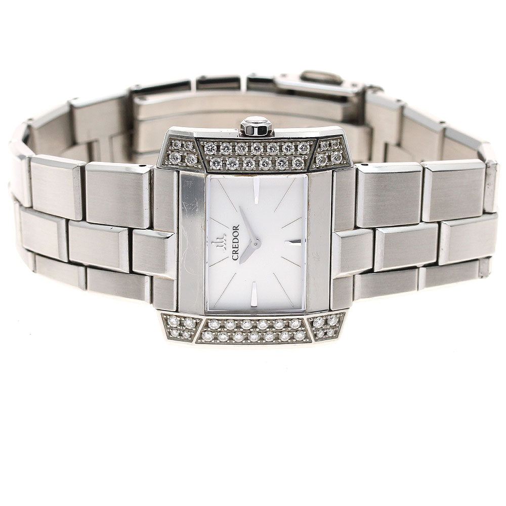 SEIKO GSTE921/1E70-0BL0 Credor Node Side Diamond Quartz Ladies Watch