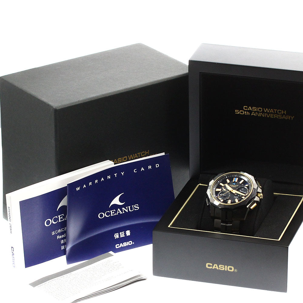 CASIO OCW-SG1000ZE-1AJR Oceanus Limited Edition (350 pieces worldwide) Solar Radio Controlled Men's Watch Excellent Condition with Box and Warranty Card