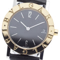 BVLGARI BB30SGL Bulgari YG Bezel Date Quartz Boys' Watch