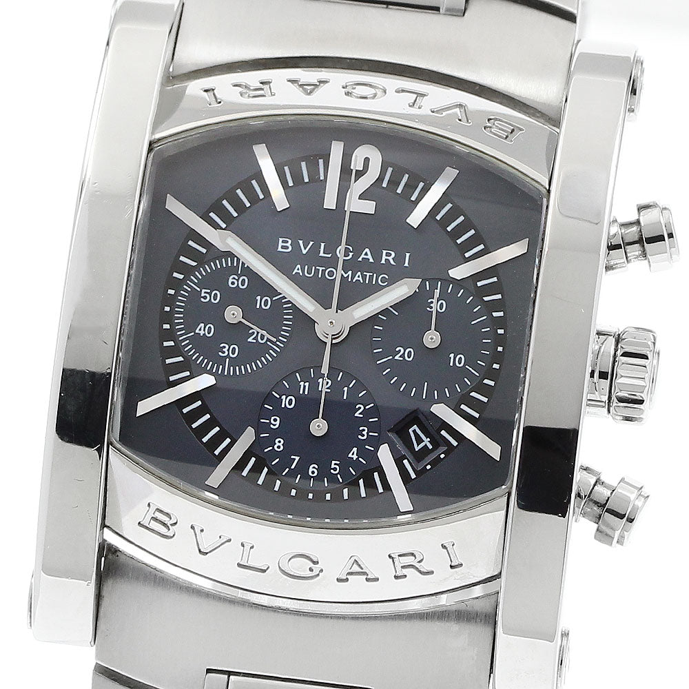 BVLGARI AA44SCH Assioma Chronograph Date Automatic Men's Watch with Warranty