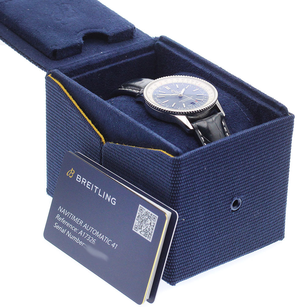 BREITLING A17326 Navitimer 41 Date Automatic Men's Watch with Inner Box