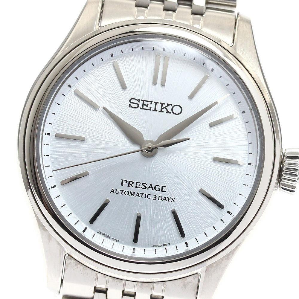 SEIKO SARX129/6R51-00D0 Presage Date Automatic Men's Watch Excellent Condition with Box and Warranty Card