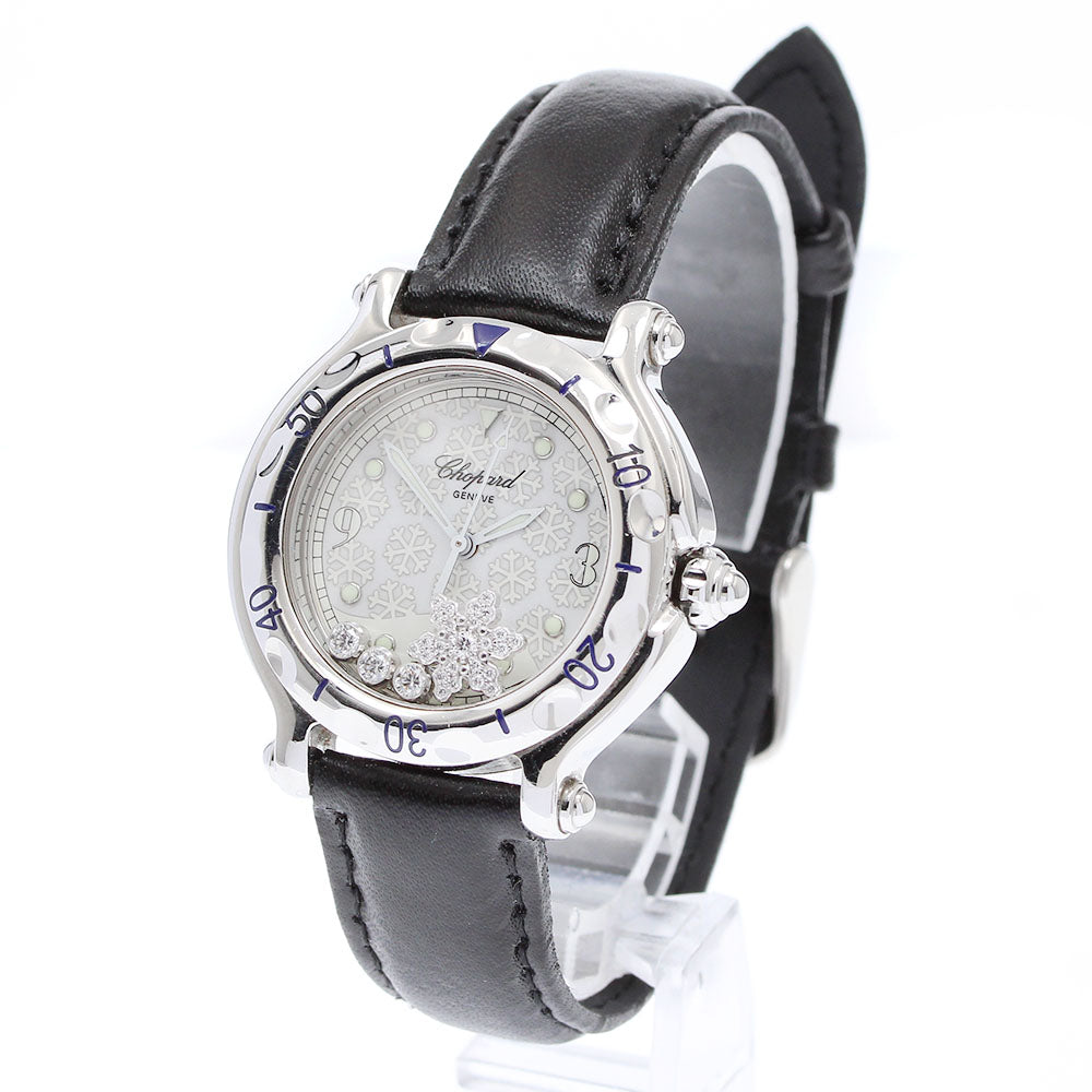 Chopard 27/8949 Happy Sport Snowflake Diamond Date Quartz Ladies Watch