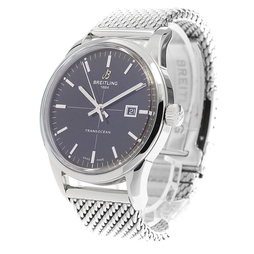 BREITLING A10360 Transocean Date Automatic Men's Watch Excellent Condition