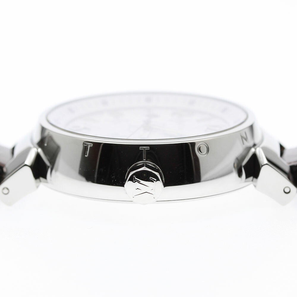LOUIS VUITTON QA116 Tambour Monogram Quartz Ladies' Watch Excellent Condition with Box and Warranty Card