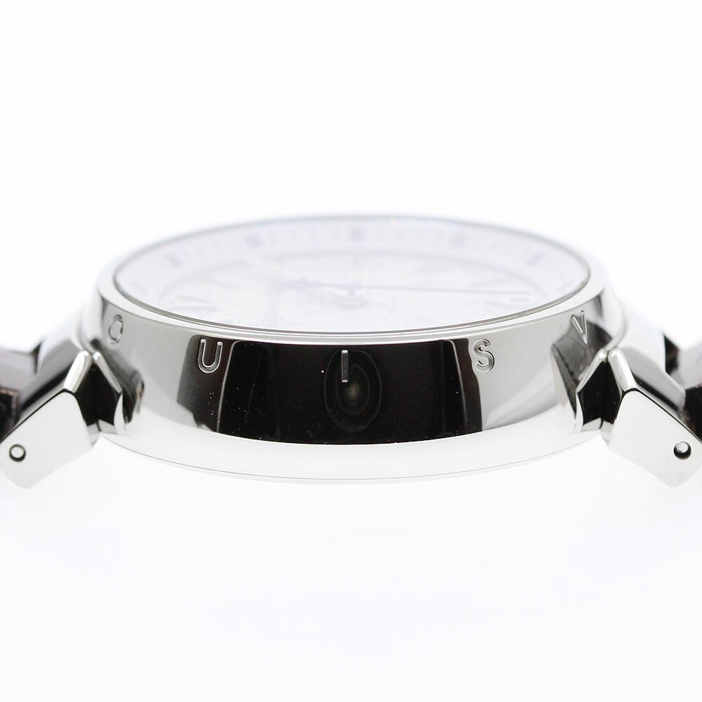 LOUIS VUITTON QA116 Tambour Monogram Quartz Ladies' Watch Excellent Condition with Box and Warranty Card