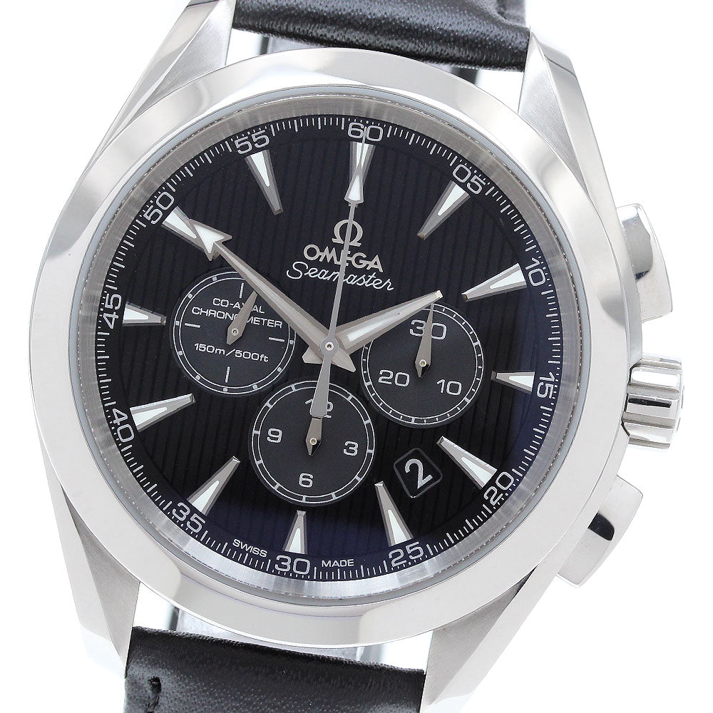 OMEGA 231.13.44.50.01.001 Seamaster Aqua Terra Co-Axial Chronograph Date Automatic Men's Watch - Excellent Condition
