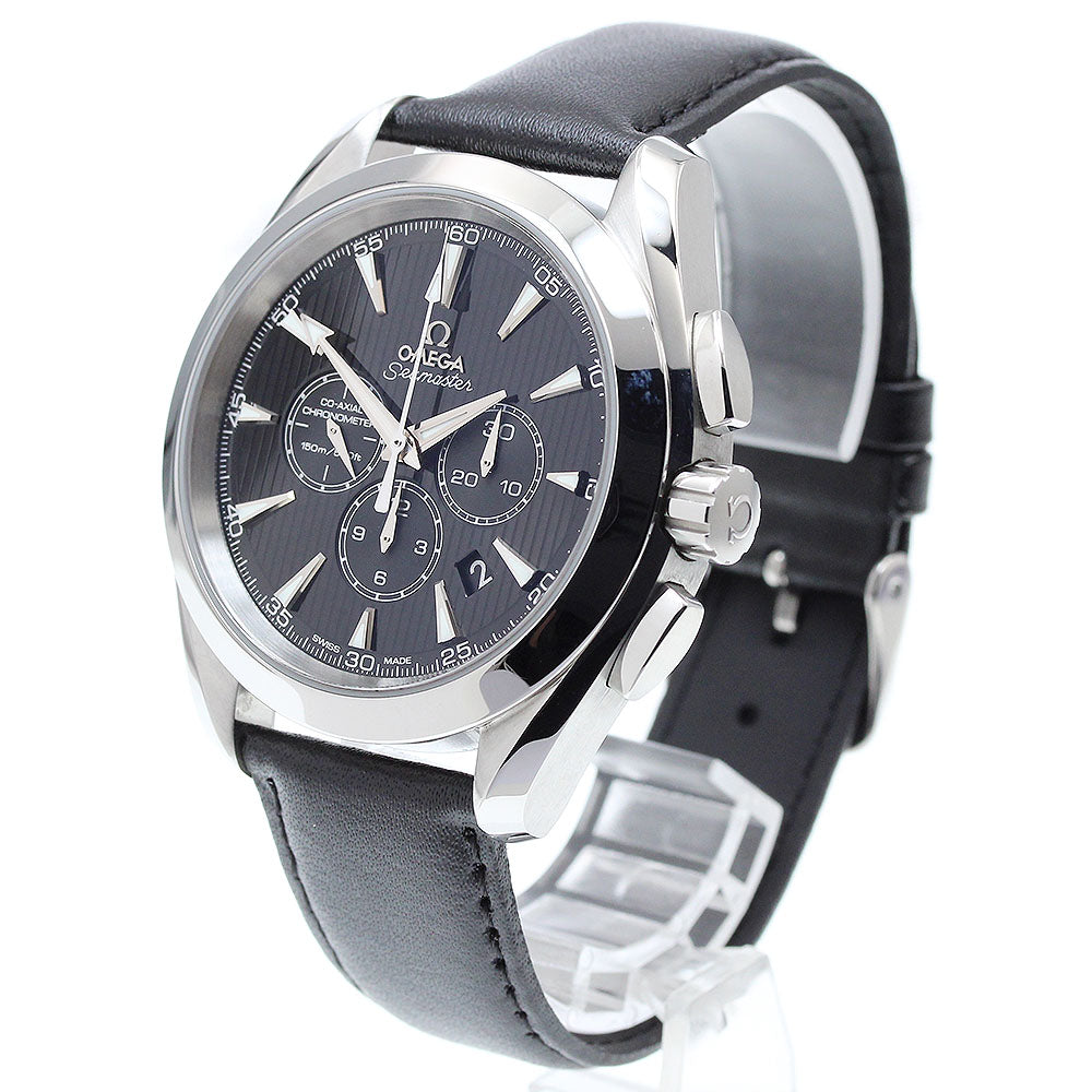 OMEGA 231.13.44.50.01.001 Seamaster Aqua Terra Co-Axial Chronograph Date Automatic Men's Watch - Excellent Condition