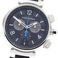 LOUIS VUITTON QA094 Tambour GM Damier Graphite Chronograph Quartz Men's Watch