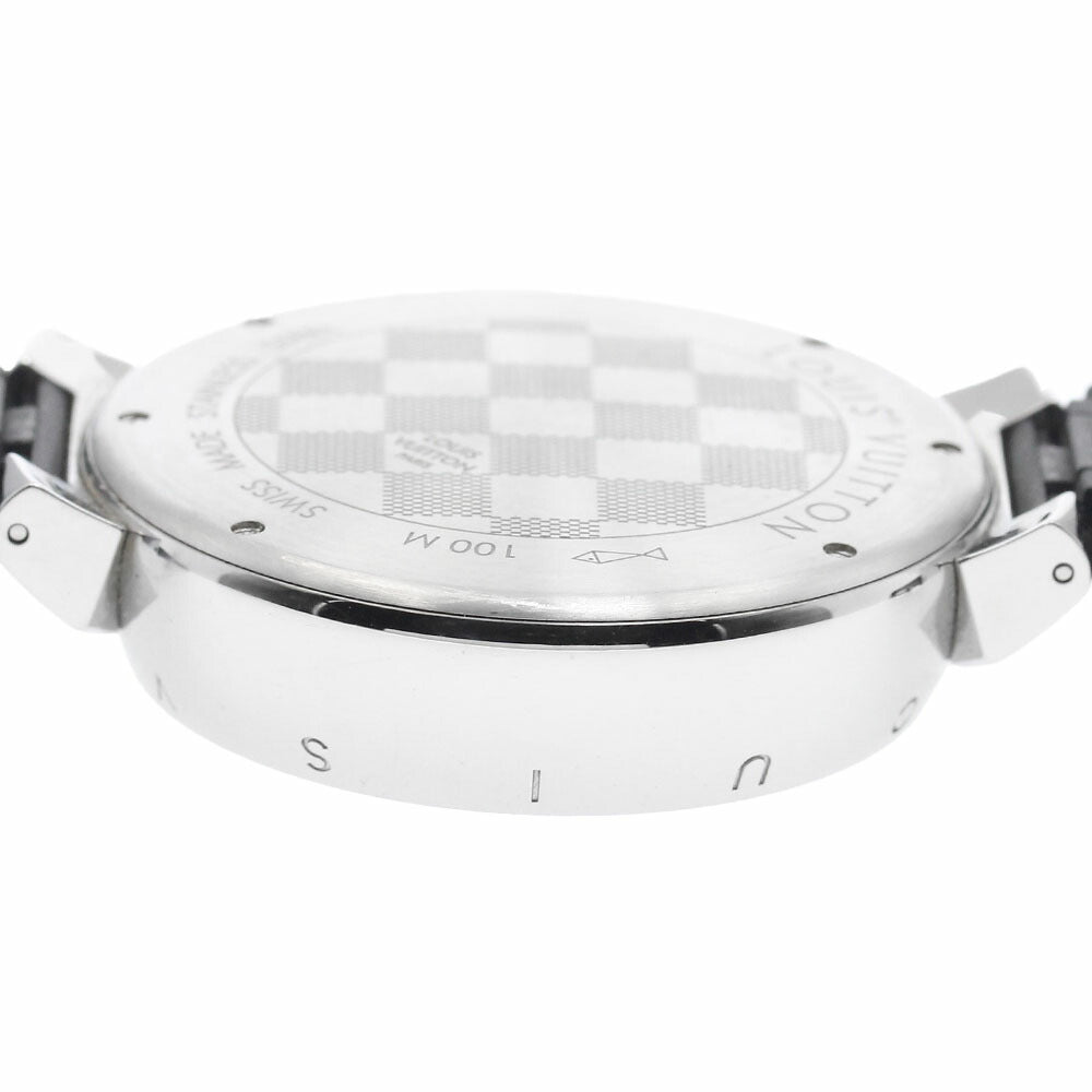 LOUIS VUITTON QA094 Tambour GM Damier Graphite Chronograph Quartz Men's Watch