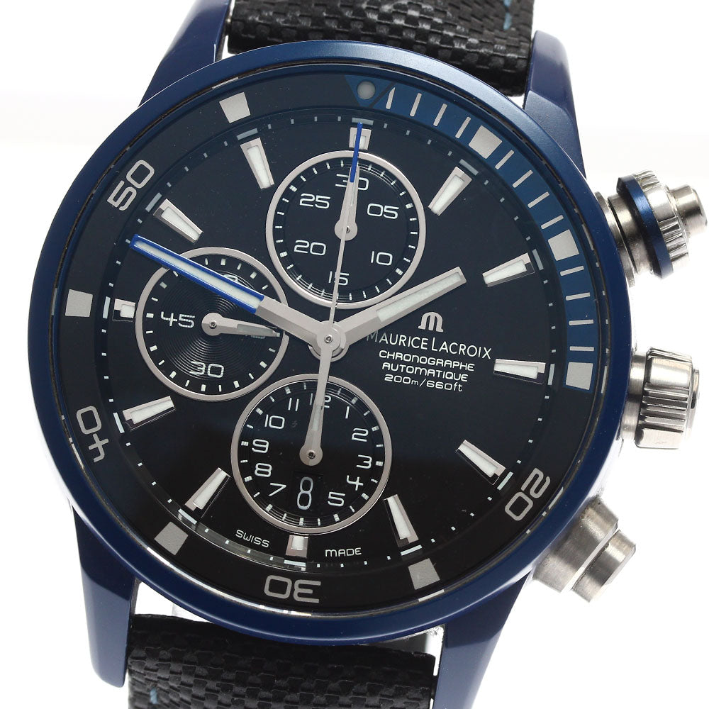 Maurice Lacroix PT6028 Pontos S Extreme Chronograph Date Automatic Men's Watch Excellent Condition with Warranty.