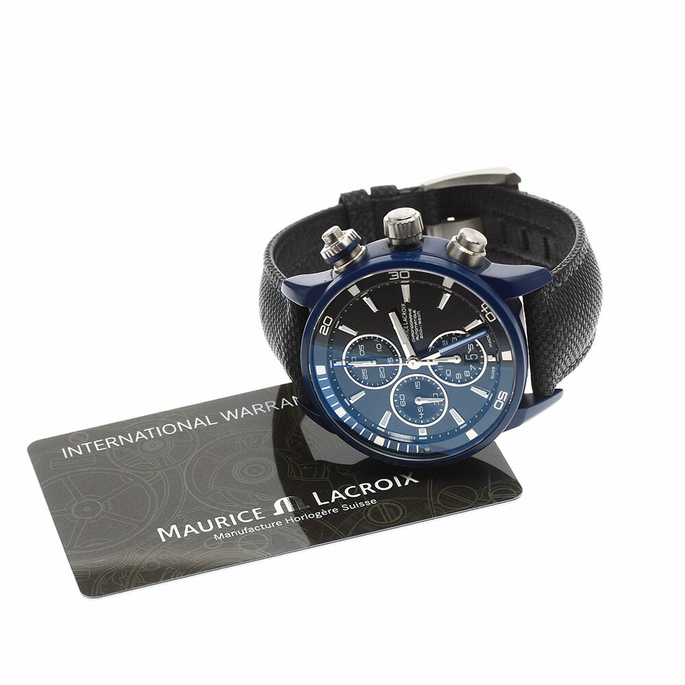 Maurice Lacroix PT6028 Pontos S Extreme Chronograph Date Automatic Men's Watch Excellent Condition with Warranty.