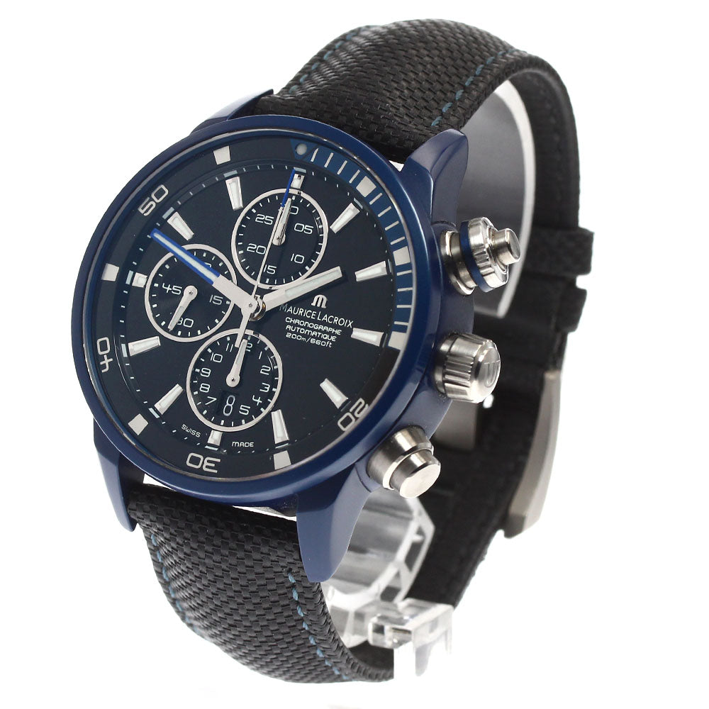 Maurice Lacroix PT6028 Pontos S Extreme Chronograph Date Automatic Men's Watch Excellent Condition with Warranty.