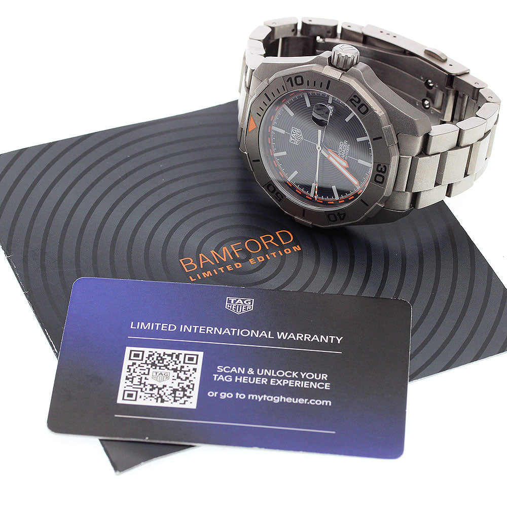 TAG Heuer Way208F.BF0638 Aquaracer Bamford Date Limited Edition of 1500 Pieces Worldwide Automatic Men's Watch Excellent Condition with Warranty.