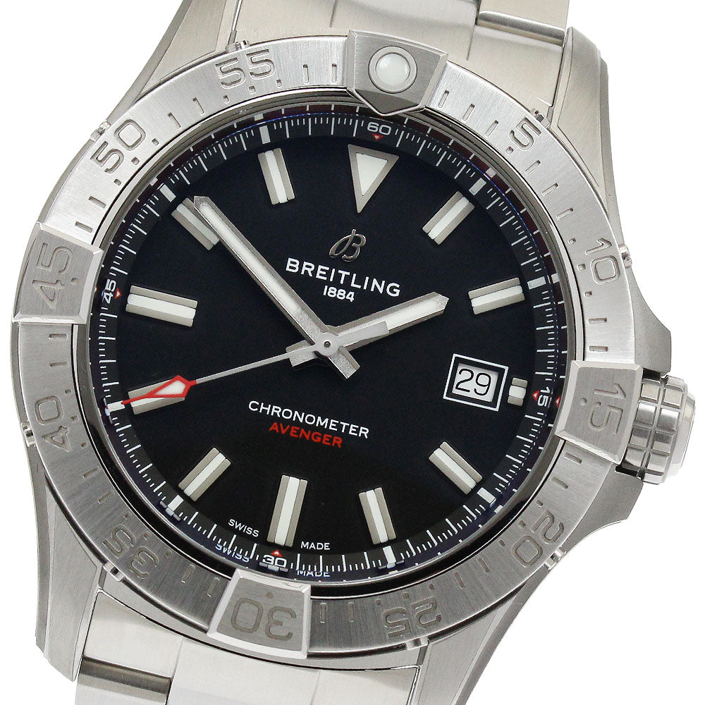BREITLING A17328 Avenger Automatic 42 Date Automatic Men's Watch Excellent Condition with Inner Box and Warranty Card.
