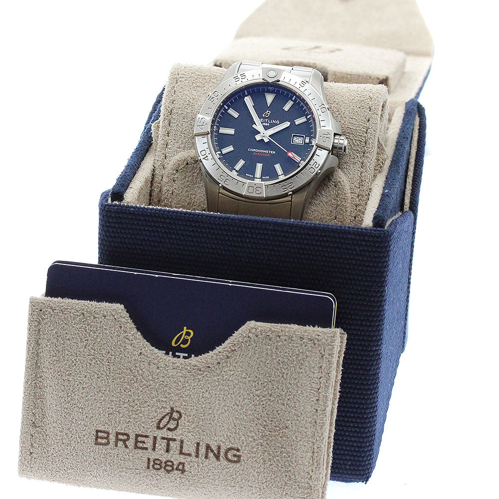 BREITLING A17328 Avenger Automatic 42 Date Automatic Men's Watch Excellent Condition with Inner Box and Warranty Card.
