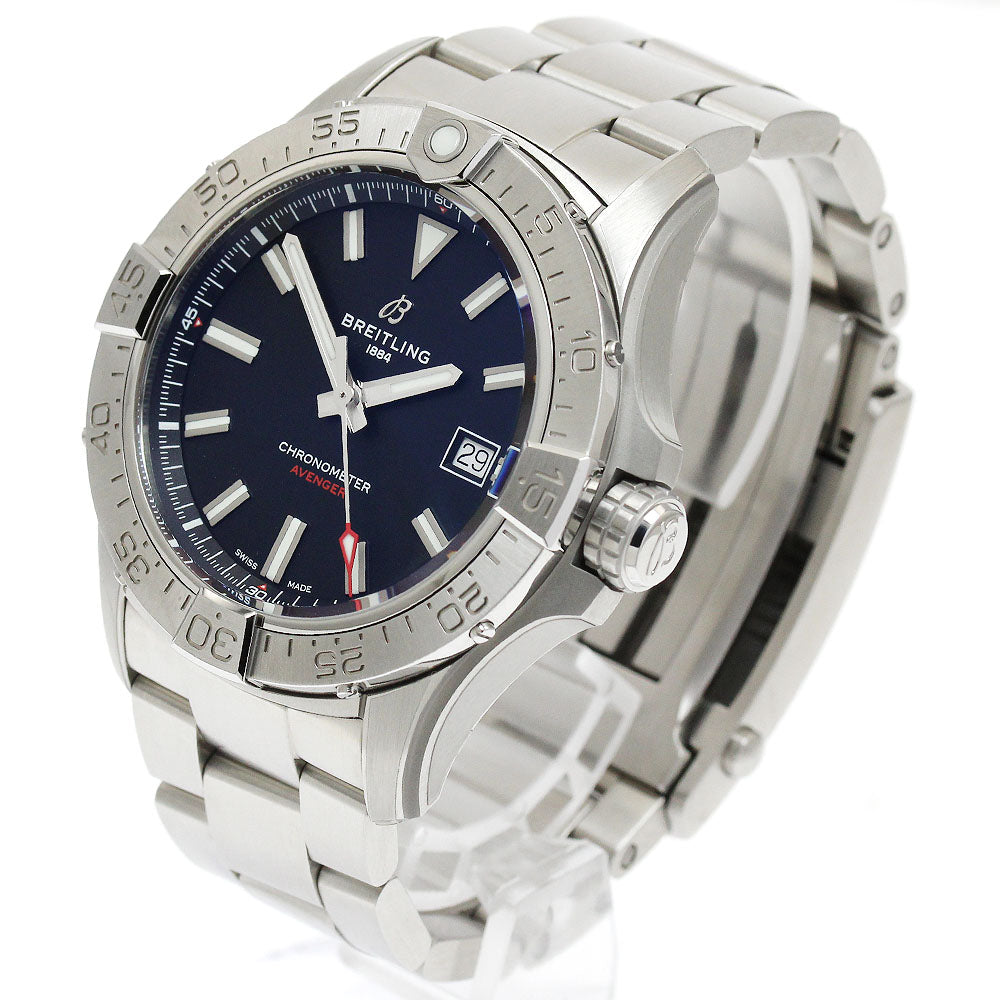 BREITLING A17328 Avenger Automatic 42 Date Automatic Men's Watch Excellent Condition with Inner Box and Warranty Card.