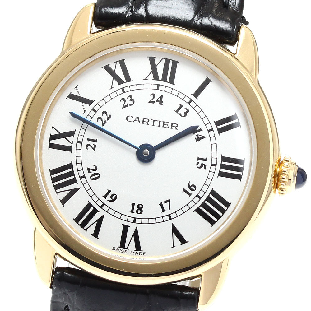 CARTIER W6700355 Ronde Solo SM K18YG Quartz Ladies Watch Excellent Condition with Warranty.