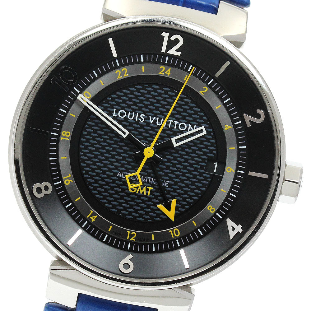 LOUIS VUITTON Q8D30 Tambour Moon GMT Date Automatic Men's Watch