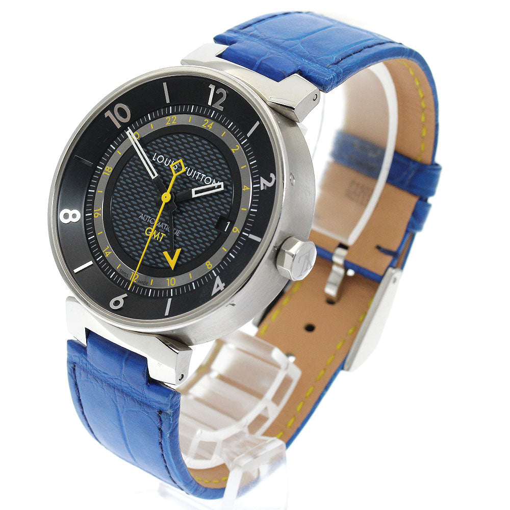 LOUIS VUITTON Q8D30 Tambour Moon GMT Date Automatic Men's Watch