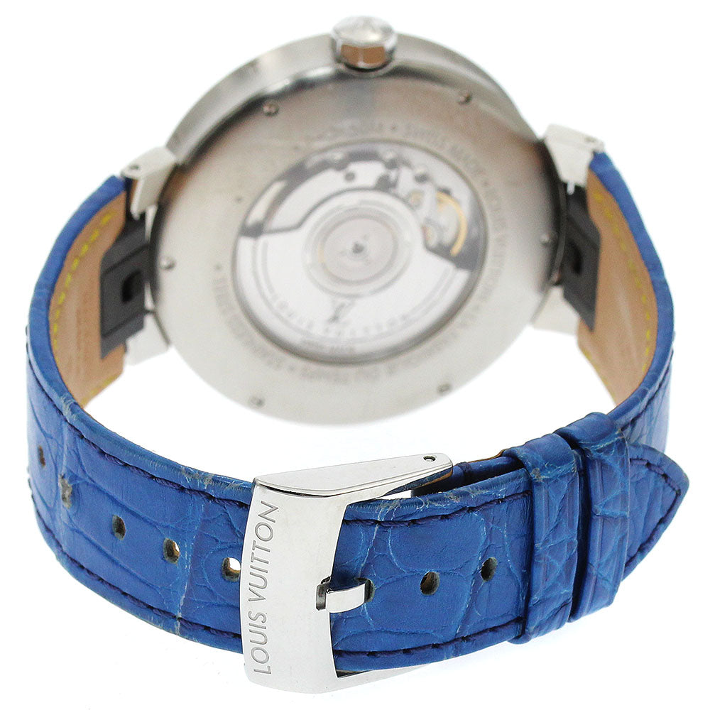LOUIS VUITTON Q8D30 Tambour Moon GMT Date Automatic Men's Watch