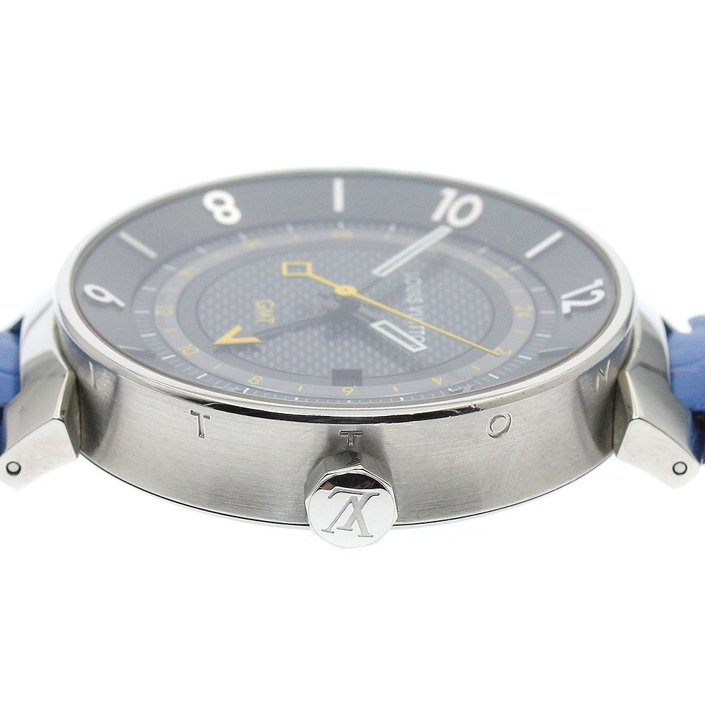 LOUIS VUITTON Q8D30 Tambour Moon GMT Date Automatic Men's Watch