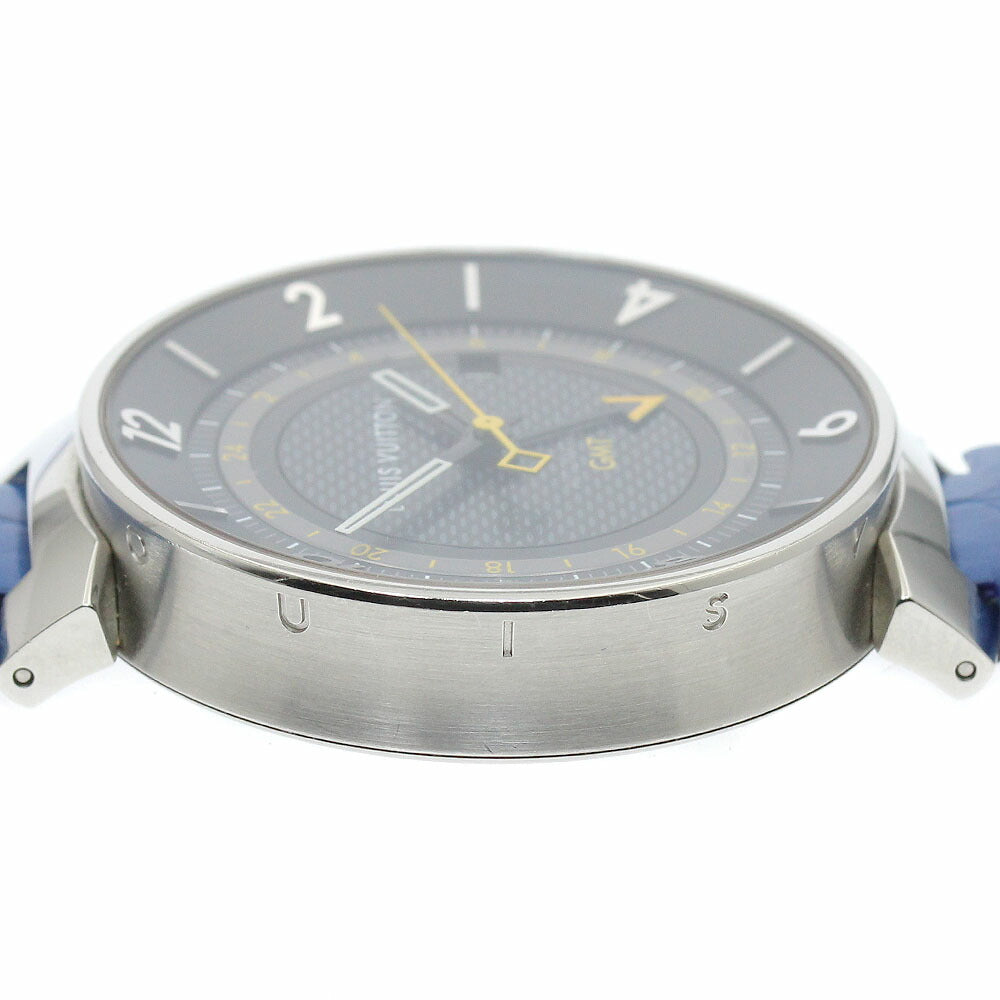 LOUIS VUITTON Q8D30 Tambour Moon GMT Date Automatic Men's Watch