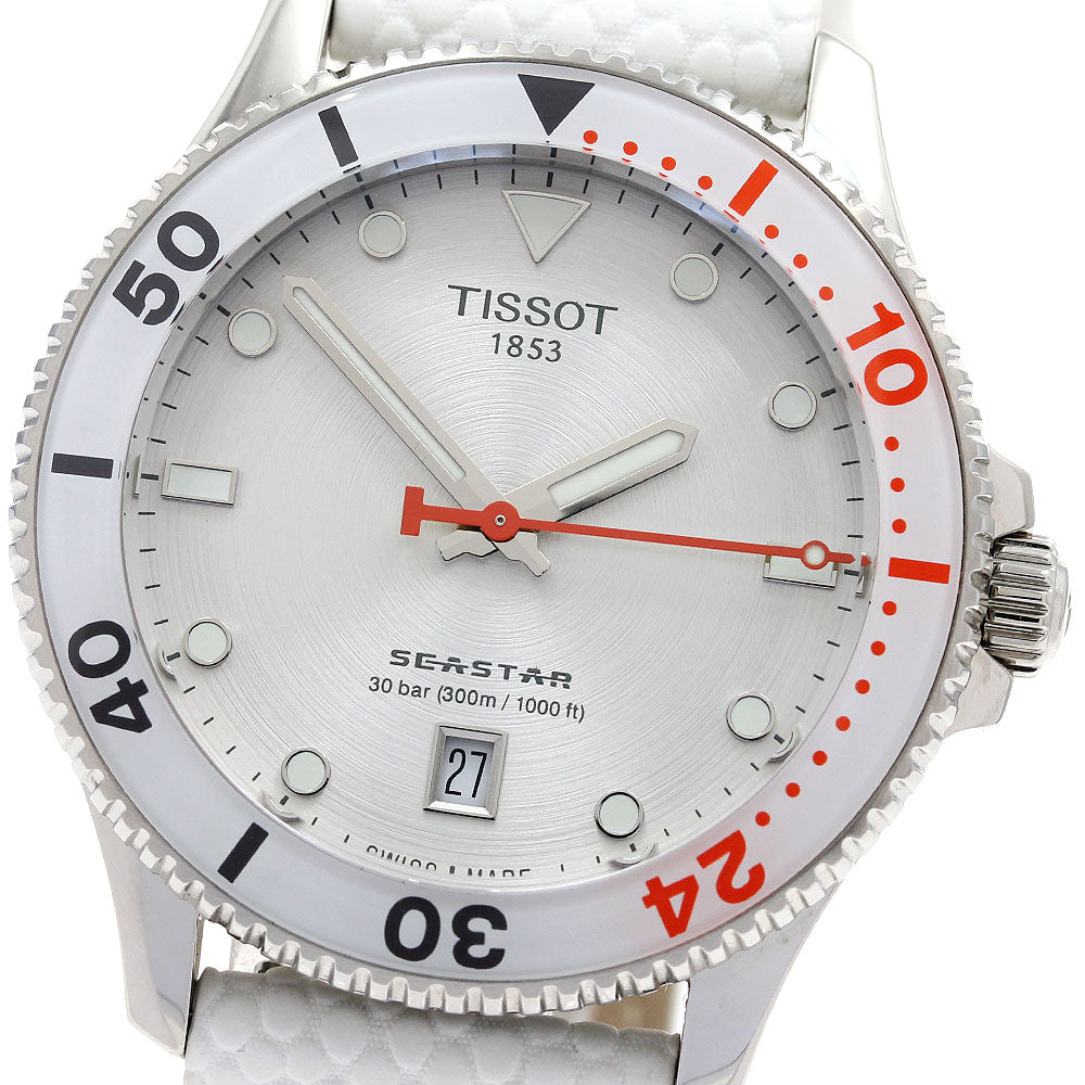 TISSOT T120.410.17.011.00 Seastar WNBA Wilson Quartz Men's Watch Excellent Condition with Inner Box