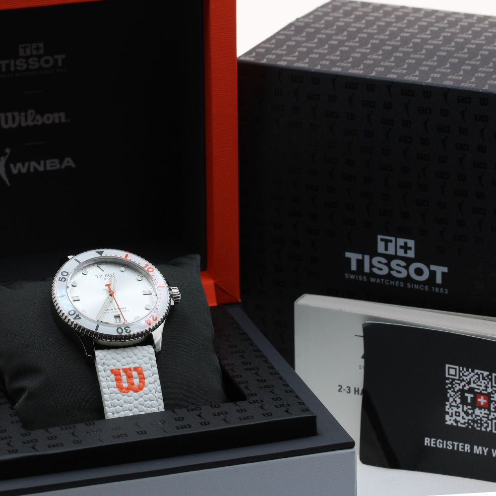 TISSOT T120.410.17.011.00 Seastar WNBA Wilson Quartz Men's Watch Excellent Condition with Inner Box