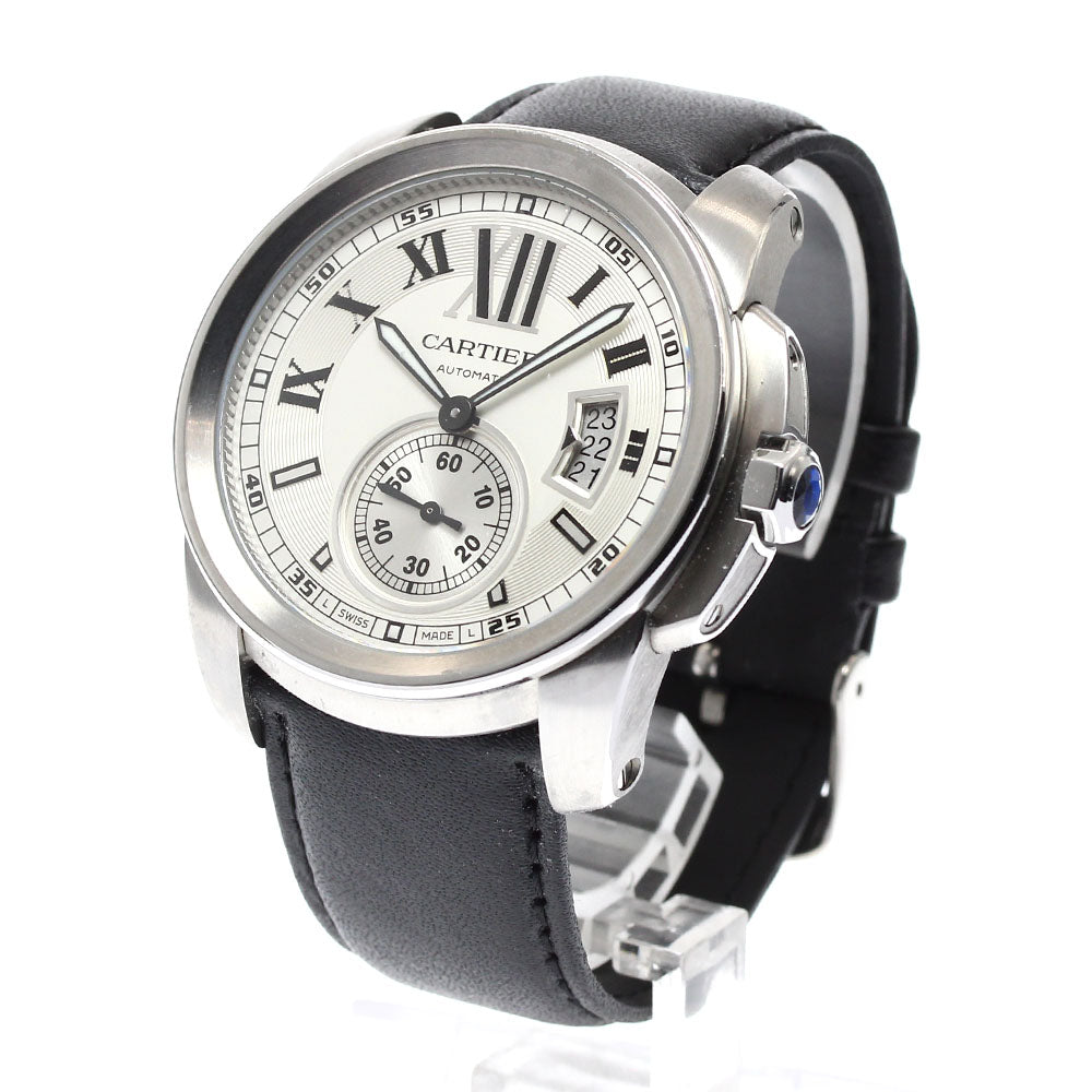 CARTIER W7100037 Calibre de Date Automatic Men's Watch Excellent Condition with Warranty Card