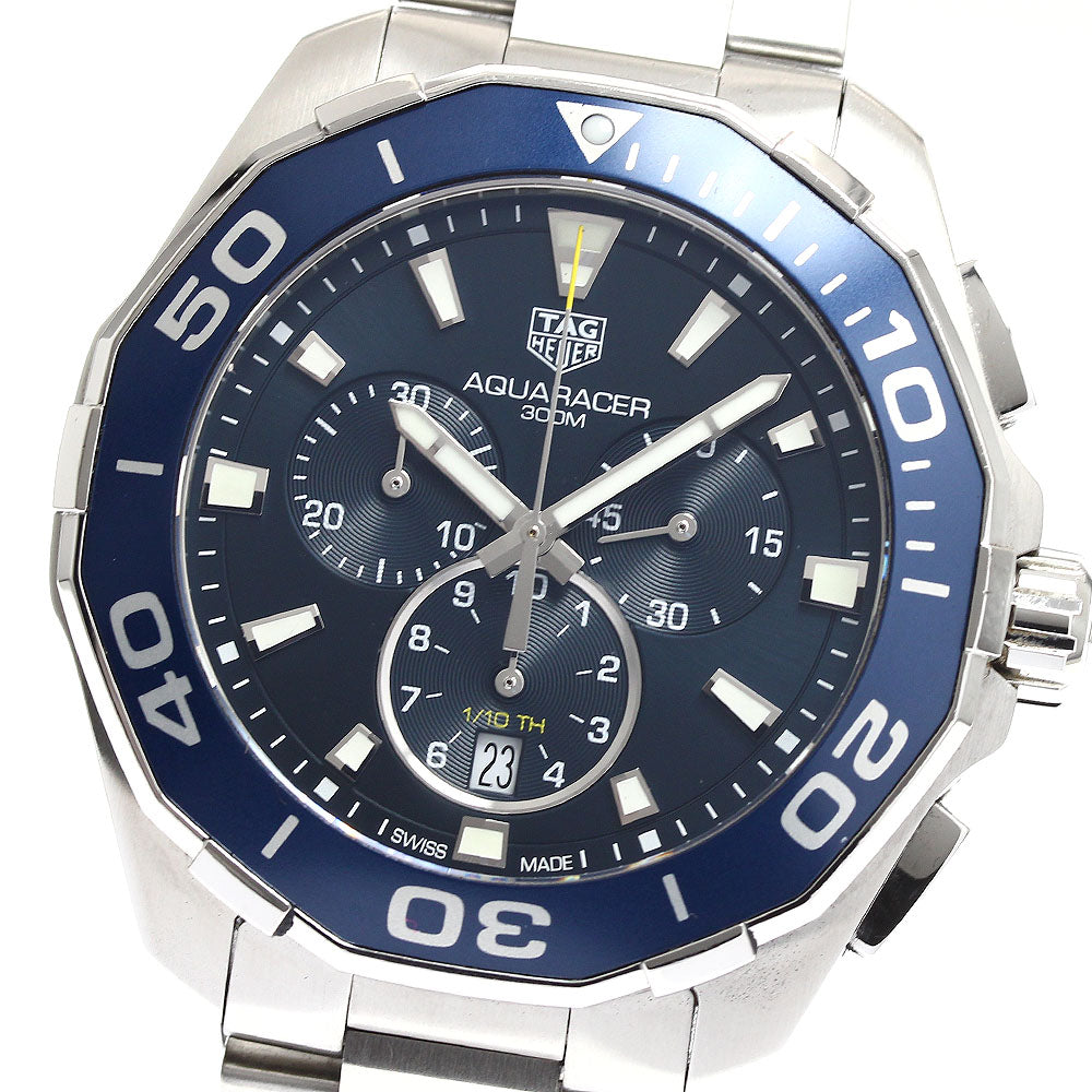 TAG Heuer CAY111B Aquaracer Chronograph Date Quartz Men's Watch - Excellent Condition