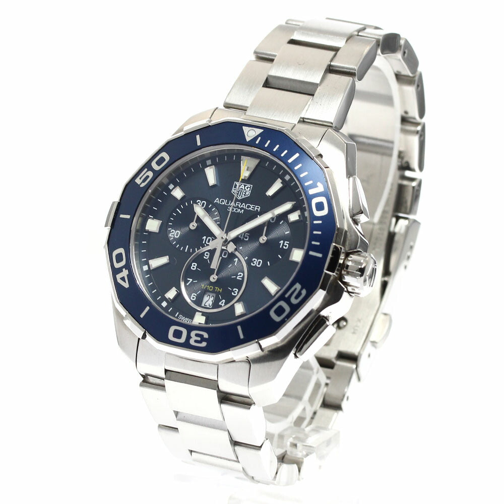 TAG Heuer CAY111B Aquaracer Chronograph Date Quartz Men's Watch - Excellent Condition