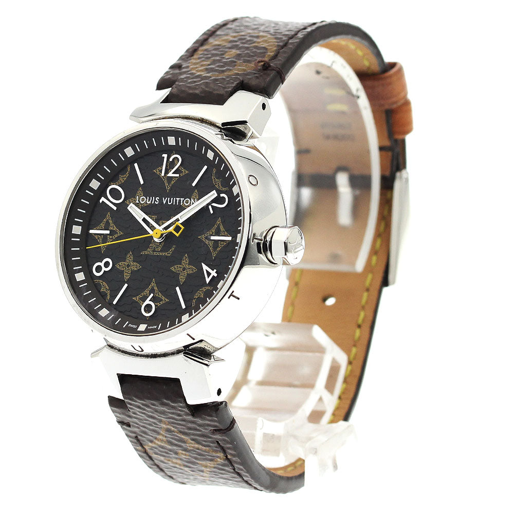 LOUIS VUITTON QA071 Tambour Monogram 34 Quartz Ladies Watch with Box