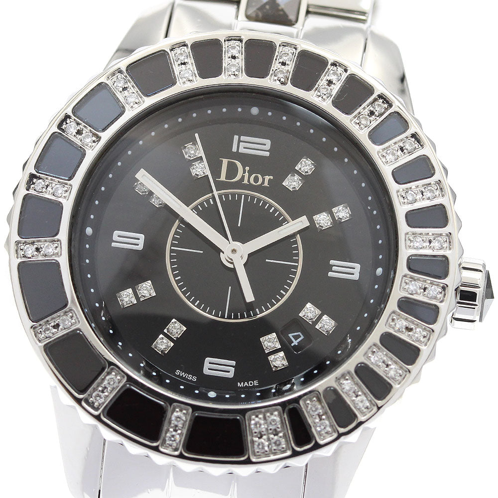 Dior CD113115 Crystal Diamond Bezel 16P Diamond Quartz Women's Watch