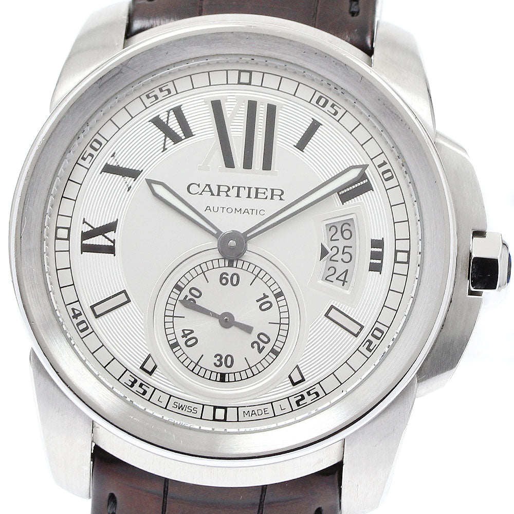 CARTIER W7100037 Calibre de Date Automatic Men's Watch with Warranty Card