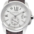 CARTIER W7100037 Calibre de Date Automatic Men's Watch with Warranty Card