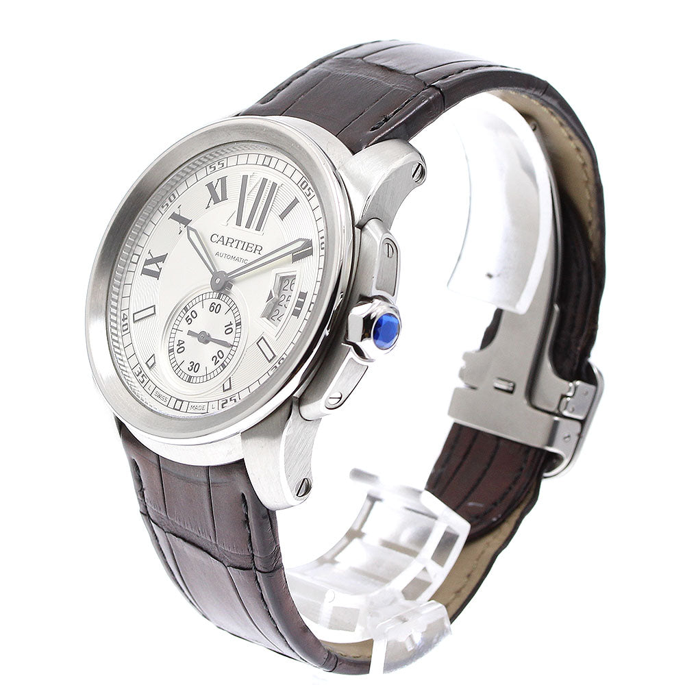 CARTIER W7100037 Calibre de Date Automatic Men's Watch with Warranty Card