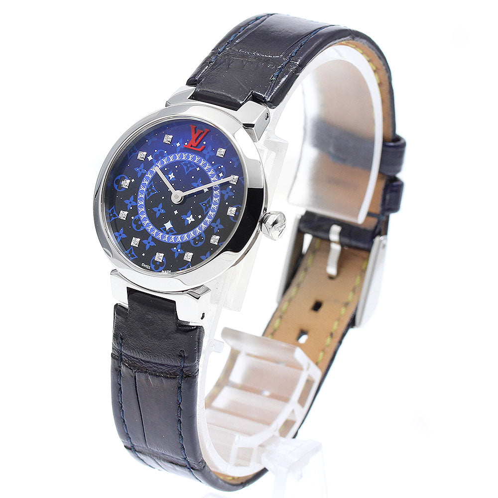 LOUIS VUITTON QA171 Tambour Slim PM Kobe Store Limited Edition 11-Diamond Quartz Women's Watch with Inner Box